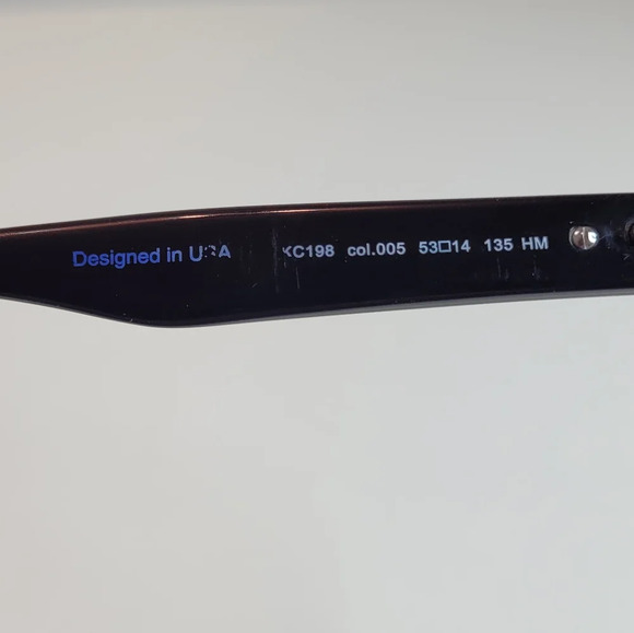 Kenneth Cole Eyeglass Frames Style 198 Black Purple Glasses 53-14-135 - Picture 8 of 9